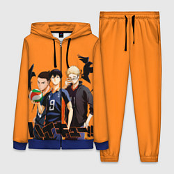 Женский 3D-костюм Haikyu Team, цвет: 3D-синий