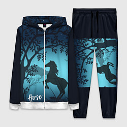 Женский 3D-костюм Конь, цвет: 3D-белый