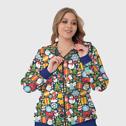 Женский 3D-костюм Новый Год, цвет: 3D-синий — фото 2