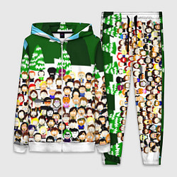 Женский 3D-костюм Южный Парк South Park, цвет: 3D-белый