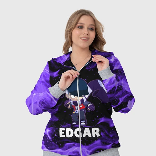 Женский костюм BRAWL STARS EDGAR / 3D-Меланж – фото 3