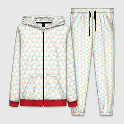 Женский 3D-костюм Четыре элемента паттерн текстура, цвет: 3D-красный