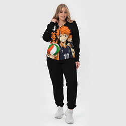 Женский 3D-костюм ВОЛЕЙБОЛ!! HAIKYUU!!, цвет: 3D-черный — фото 2