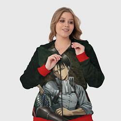 Женский 3D-костюм Леви Аккерман, цвет: 3D-красный — фото 2