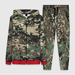 Женский 3D-костюм Камуфляж Land Rover, цвет: 3D-красный