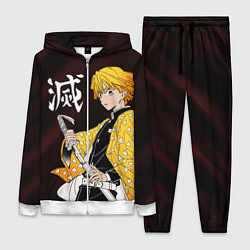 Женский 3D-костюм КЛИНОК РАССЕКАЮЩИЙ ДЕМОНОВ, цвет: 3D-белый