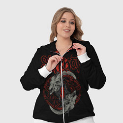 Женский 3D-костюм Slipknot Черепа, цвет: 3D-белый — фото 2
