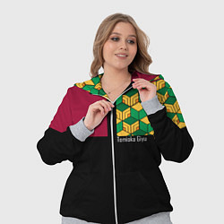 Женский 3D-костюм Гию Томиока Kimetsu no Yaiba, цвет: 3D-меланж — фото 2