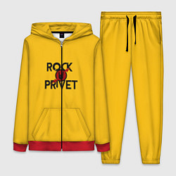 Женский 3D-костюм Rock privet, цвет: 3D-красный