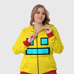 Женский 3D-костюм Geometry Dash: Smile, цвет: 3D-красный — фото 2