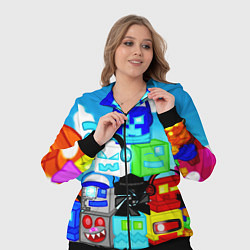 Женский 3D-костюм Geometry Dash, цвет: 3D-черный — фото 2