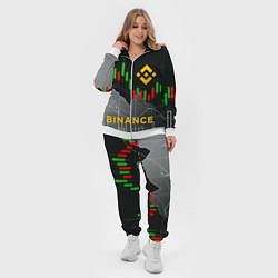 Женский 3D-костюм BINANCE БИНАНС ГРАФИК, цвет: 3D-белый — фото 2