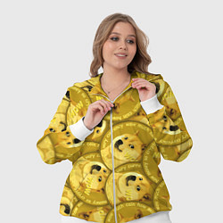 Женский 3D-костюм DOGECOIN DOGE ДОГИКОИН, цвет: 3D-белый — фото 2