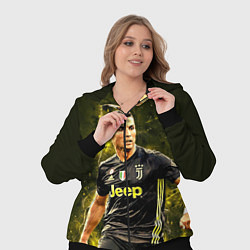 Женский 3D-костюм Cristiano Ronaldo Juventus, цвет: 3D-черный — фото 2