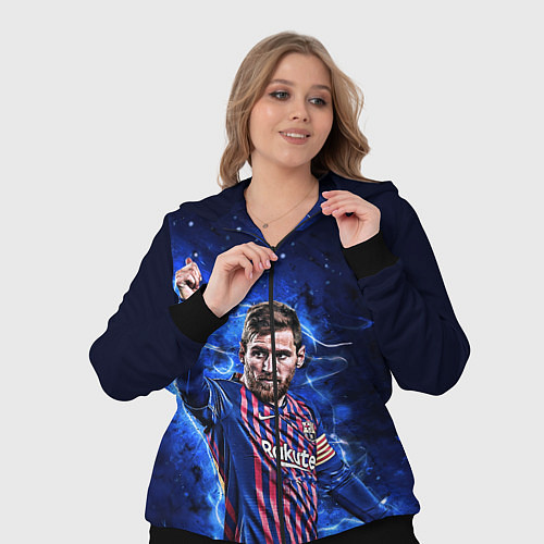 Женский костюм Lionel Messi Barcelona 10 / 3D-Черный – фото 3