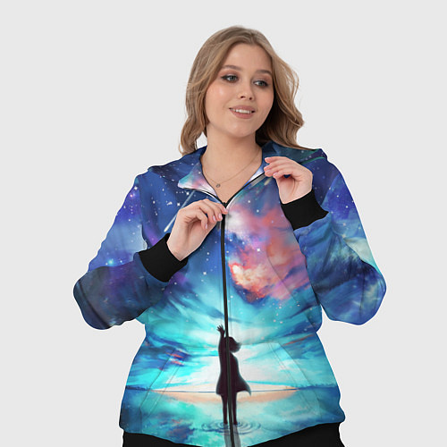 Женский костюм Дотянуться до космоса / 3D-Черный – фото 3