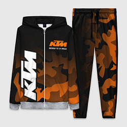 Женский 3D-костюм KTM MOTORCYCLES КТМ МОТОЦИКЛ, цвет: 3D-меланж