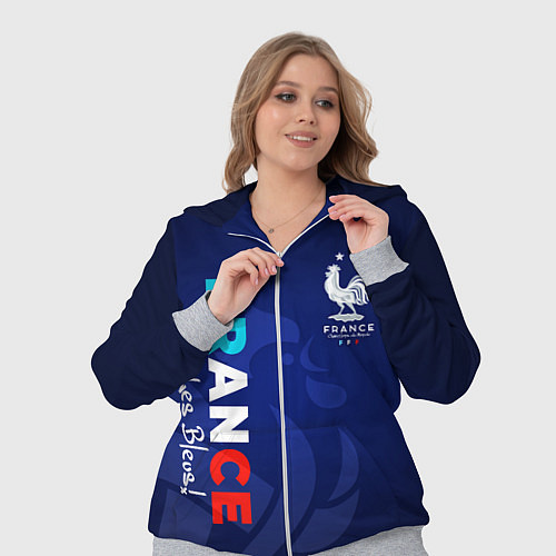 Женский костюм Сборная Франции / 3D-Меланж – фото 3