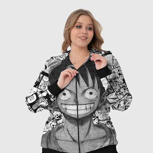 Женский костюм Луфи улыбается one piece / 3D-Черный – фото 3