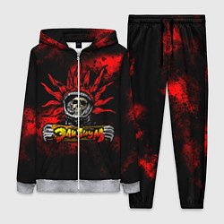 Женский 3D-костюм Элизиум череп с табличкой, цвет: 3D-меланж