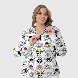 Женский 3D-костюм Веселые Роджеры пиратов Соломенной Шляпы, цвет: 3D-белый — фото 2