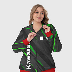 Женский 3D-костюм KAWASAKI КАВАСАКИ SPORT, цвет: 3D-красный — фото 2