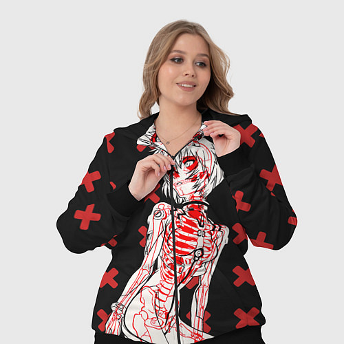 Женский костюм Ева 00 Аянами Рей в X Ray / 3D-Черный – фото 3