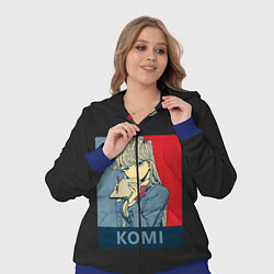 Женский 3D-костюм Komi Cant Communicate, цвет: 3D-синий — фото 2