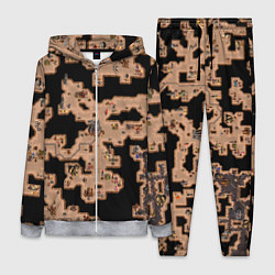 Женский 3D-костюм Heroes III Dungeon Map, цвет: 3D-меланж