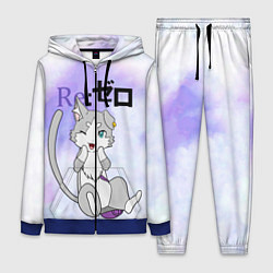 Женский 3D-костюм Пак Re: Zero Фамильяр Эмилии, цвет: 3D-синий