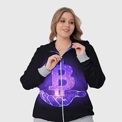 Женский 3D-костюм BITCOIN IN HAND БИТКОИН, цвет: 3D-меланж — фото 2