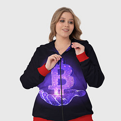 Женский 3D-костюм BITCOIN IN HAND БИТКОИН, цвет: 3D-красный — фото 2