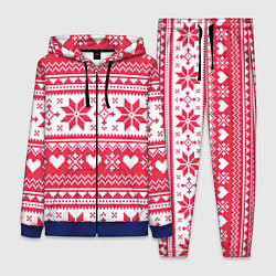 Женский 3D-костюм Новогодний уют, цвет: 3D-синий