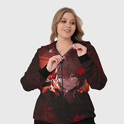 Женский 3D-костюм Кадзуха в кленовых листьях, цвет: 3D-черный — фото 2