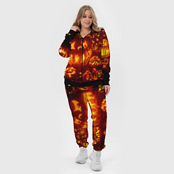 Женский 3D-костюм Тыквы на Хэллоуин, цвет: 3D-черный — фото 2