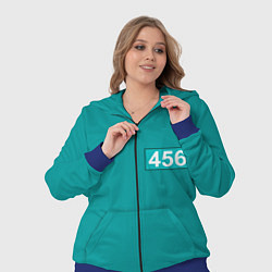 Женский 3D-костюм Игра в кальмара 456, цвет: 3D-синий — фото 2