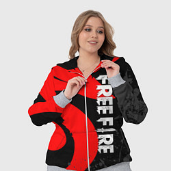 Женский 3D-костюм GARENA FREE FIRE СИМВОЛ ИГРЫ ЛОГО, цвет: 3D-меланж — фото 2