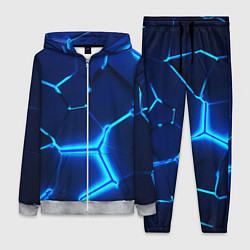 Женский 3D-костюм 3D ПЛИТЫ NEON STEEL НЕОНОВЫЕ ПЛИТЫ, цвет: 3D-меланж