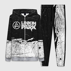 Женский 3D-костюм Линкин Парк Лого Рок ЧБ Linkin Park Rock, цвет: 3D-меланж