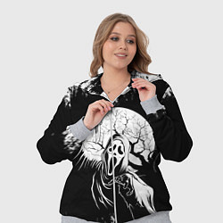 Женский 3D-костюм Крик Хэллоуин Хоррор Scream Halloween, цвет: 3D-меланж — фото 2