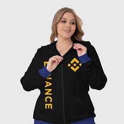 Женский 3D-костюм БИНАНС ЛОГО КАРБОН BINANCE LOGO, цвет: 3D-синий — фото 2