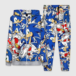 Женский 3D-костюм SONIC ПАТТЕРН СОНИК, цвет: 3D-меланж