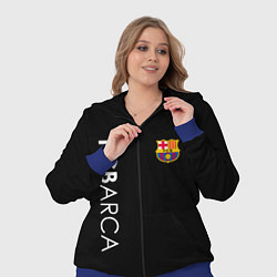 Женский 3D-костюм FC BARCA BLACK STYLE, цвет: 3D-синий — фото 2