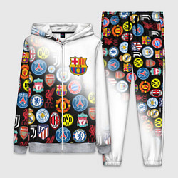 Женский 3D-костюм FC BARCELONA LOGOBOMBING, цвет: 3D-меланж