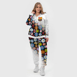 Женский 3D-костюм FC BARCELONA LOGOBOMBING, цвет: 3D-белый — фото 2