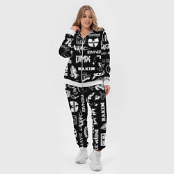 Женский 3D-костюм RAP & HIP HOP LOGOS, цвет: 3D-белый — фото 2