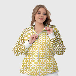 Женский 3D-костюм Цветок Жизни золото, цвет: 3D-белый — фото 2