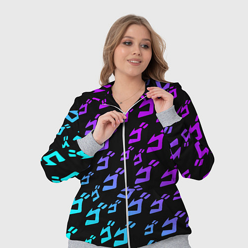 Женский костюм JOJOS BIZARRE ADVENTURE NEON PATTERN НЕОН УЗОР / 3D-Меланж – фото 3