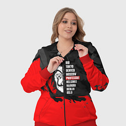 Женский 3D-костюм La Casa de Papel Professor, цвет: 3D-красный — фото 2