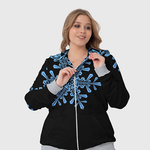 Женский костюм Минималистичные Снежинки / 3D-Меланж – фото 3